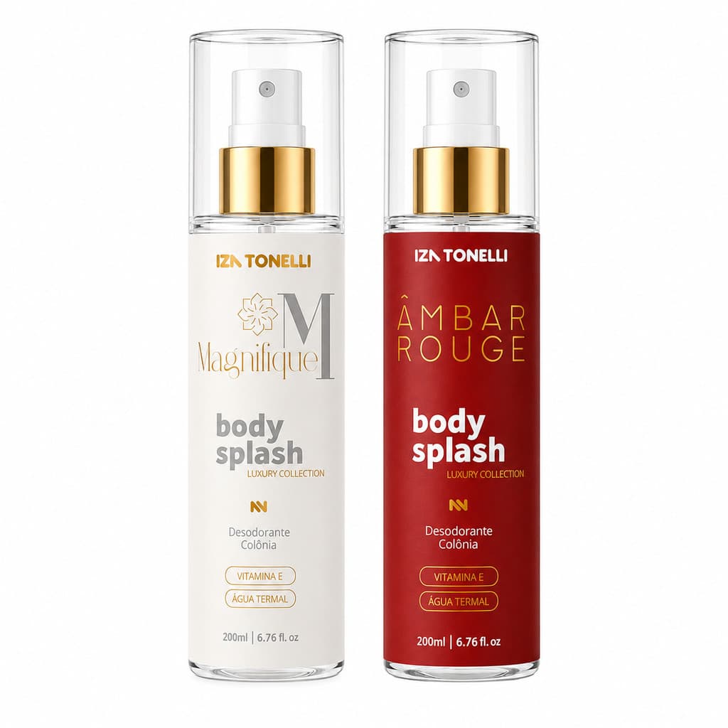 Kit 2 Body Splash Feminino Desodorante Colônia Perfume Luxury Collection 200ml Iza Tonelli