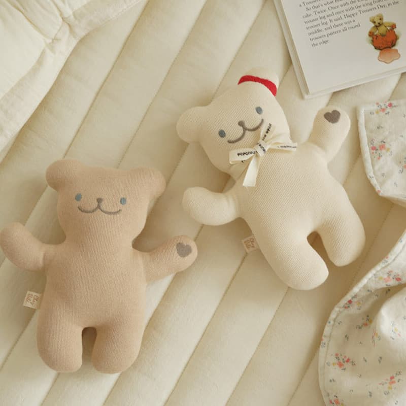 Ins estilo coreano novo estilo de malha algodão boneca bebê dormir algodão mão fantoche travesseiro presente brinquedo b