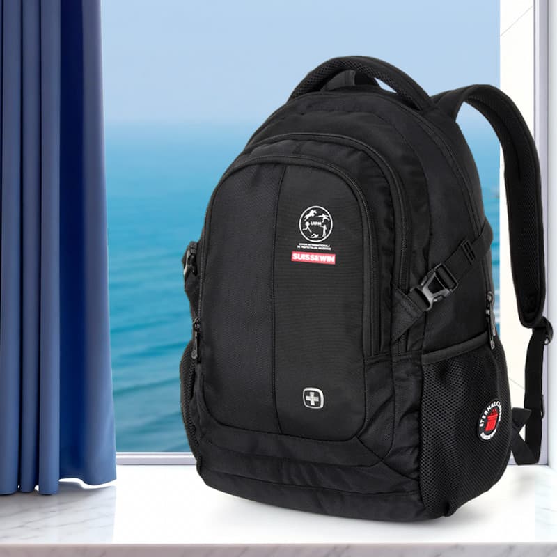 Xiangxing bagagem SUISSEWIN mochila de negócios masculina moda mochila lazer saco de viagem estudante do ensino médio sa
