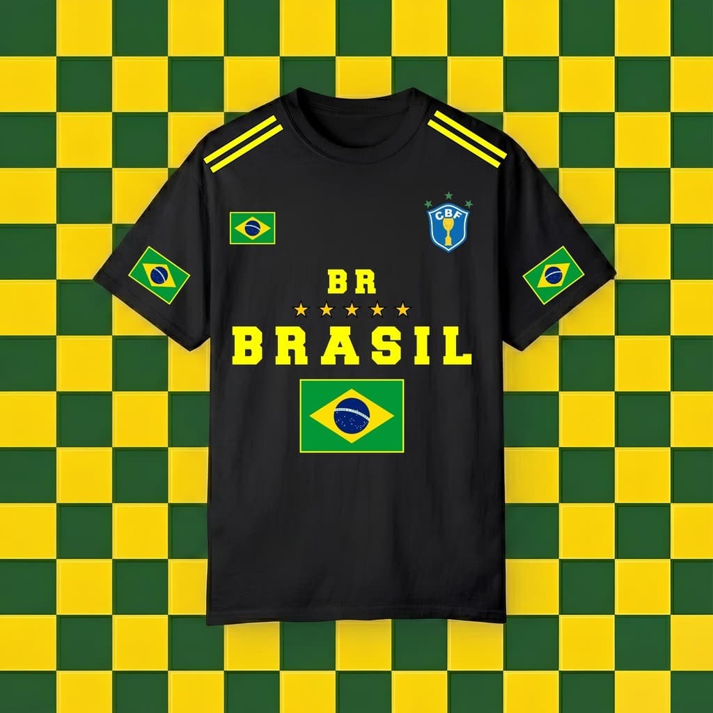 Camiseta camisa copa brasil unissex 2026 100% algodão