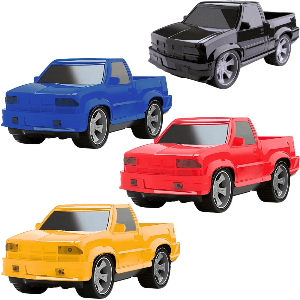 Carrinho Caminhonete Pickup Roda Livre 28 cm - Cores Sortidas - Silmar UNICA