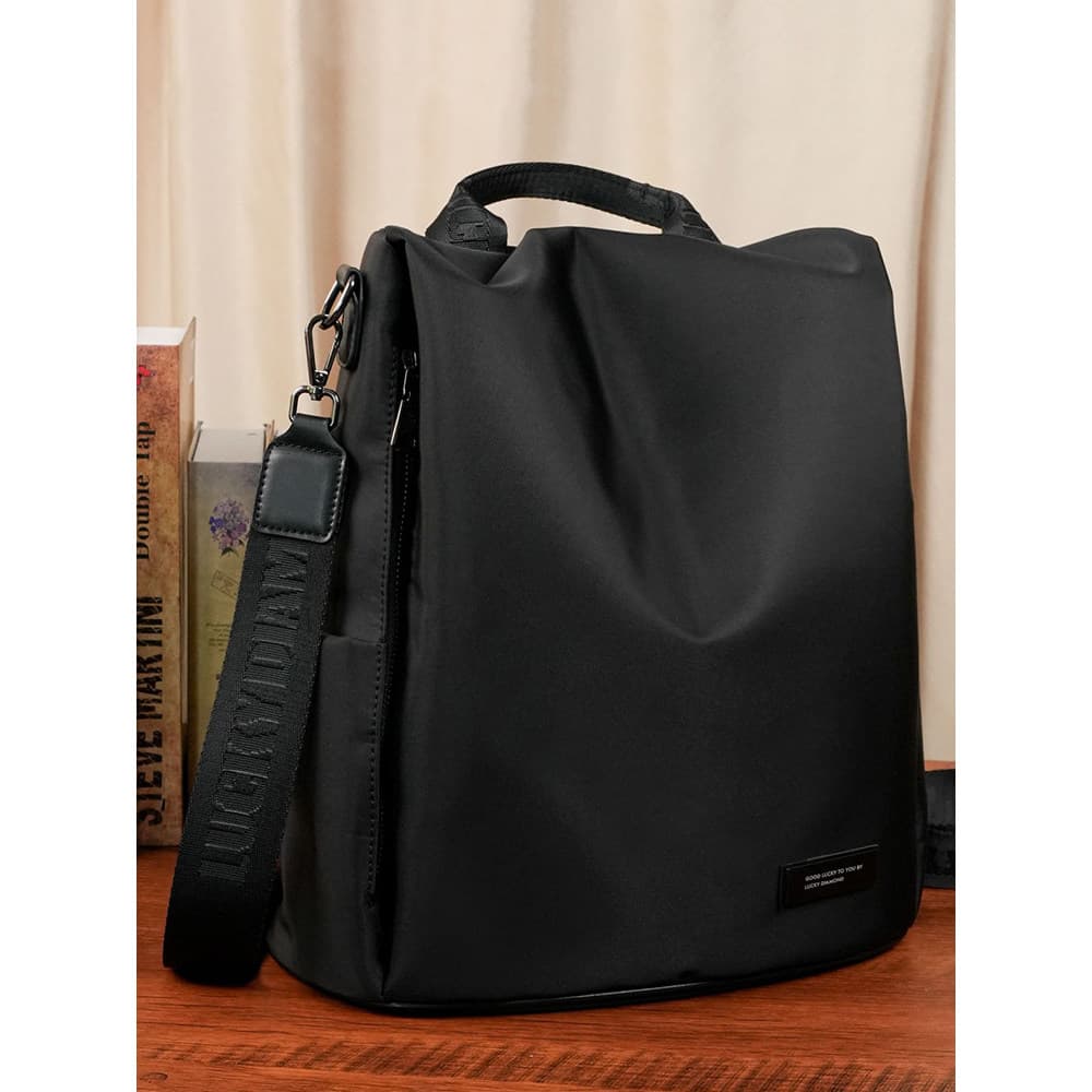 2025 novo estilo mochila mochila saco de escola pano de náilon grande capacidade saco de viagem All-Match moda feminina