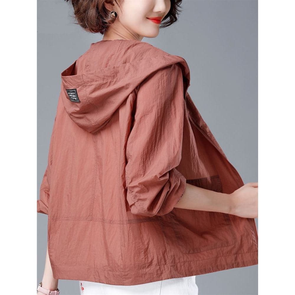 Protetor solar roupas femininas jaqueta curta 2023 novo estilo verão respirável All-Match protetor solar roupas moda pri