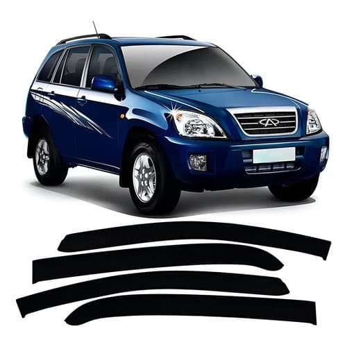 Calha De Chuva Defletor Chery Tiggo 2010 A 2017 4 Portas