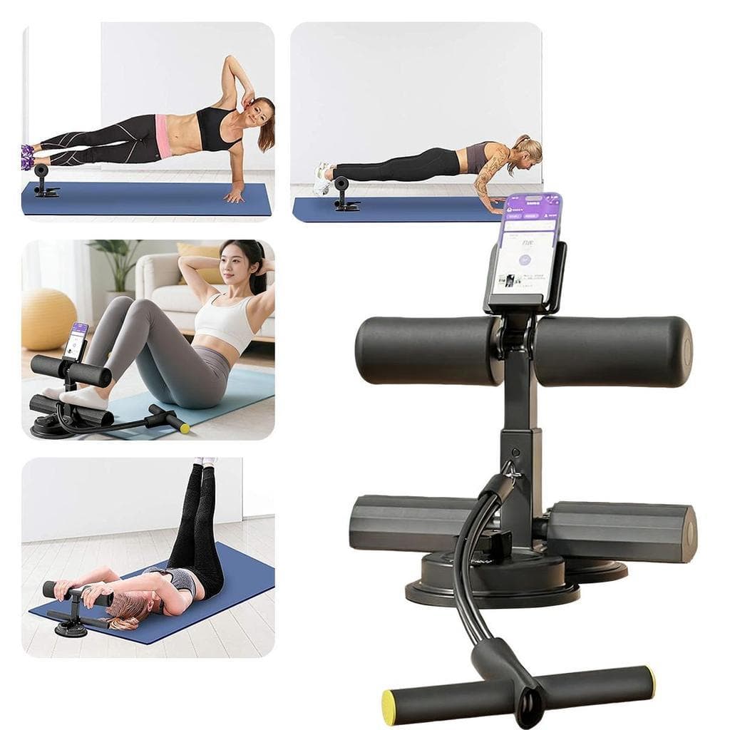Aparelho de Yoga Abdominal, Alta Sucção e Suporte para Celular, Treinos Residenciais