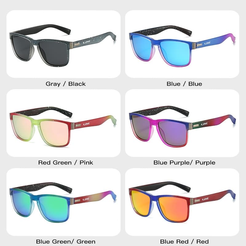 Óculos de Sol Polarizados KAROS, Proteção Solar Elegante, Unissex, Proteção UV, para Pesca e Esportes ao Ar Livre HFIL