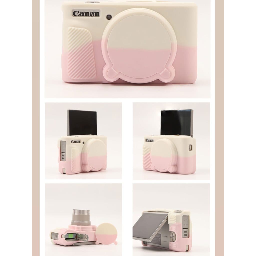 PPX Adequado para Canon Capa protetora Bolsa para câmera SX740 HS Capa dedicada Capa de couro Canon SX730 Capa de Silico