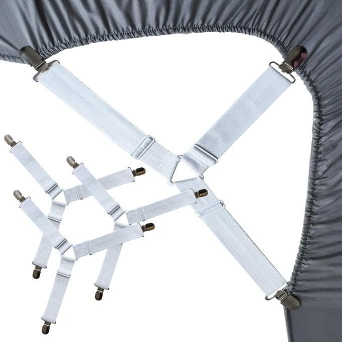 Fivela antiderrapante para fixação de lençóis, clipe triangular para fixação de lençóis, clipe ajustável para lençóis, f