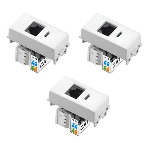 Kit 3x Modulo Tomada Rede Rj45 Cat6 Liz Tramontina Branco