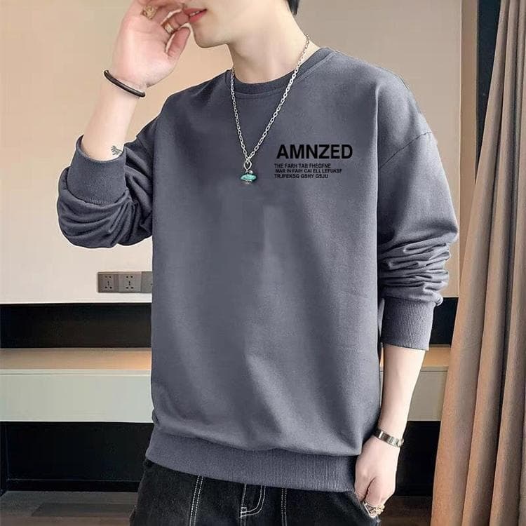 High-End moletom masculino primavera outono estilo fino 2024 novo estilo Casual masculino de manga comprida camisa de fu