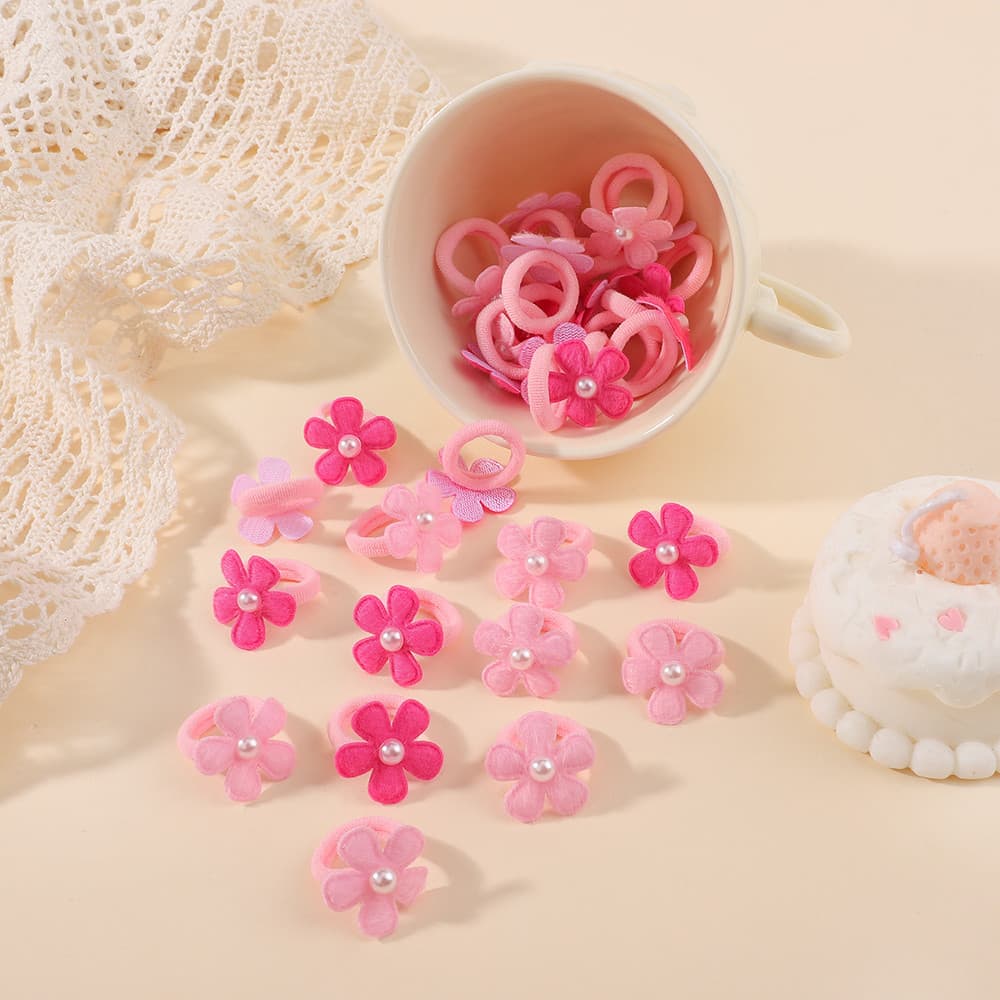10/20/30 Pçs Crianças Elásticos Faixas De Cabelo Arcos Para Meninas Bonito Scrunchie Laços Borracha Acessórios Do Bebê