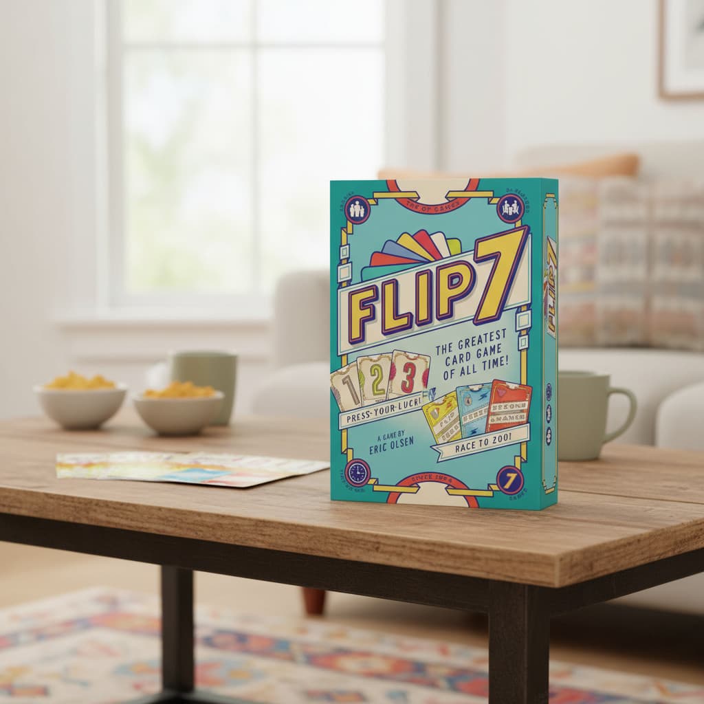 Flip 7: Jogo de Cartas Estratégico Rápido e Compulsivo, Ideal para Tempo em Família, Viagens, Festas e Todas as Idades