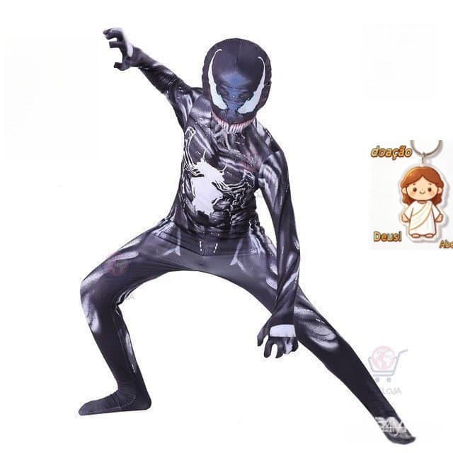 Novos Trajes Venom 2 Crianças Macacão Meninos Symbiont Spiderman Trajes Superheros Cosplay Trajes De Halloween Para Anún