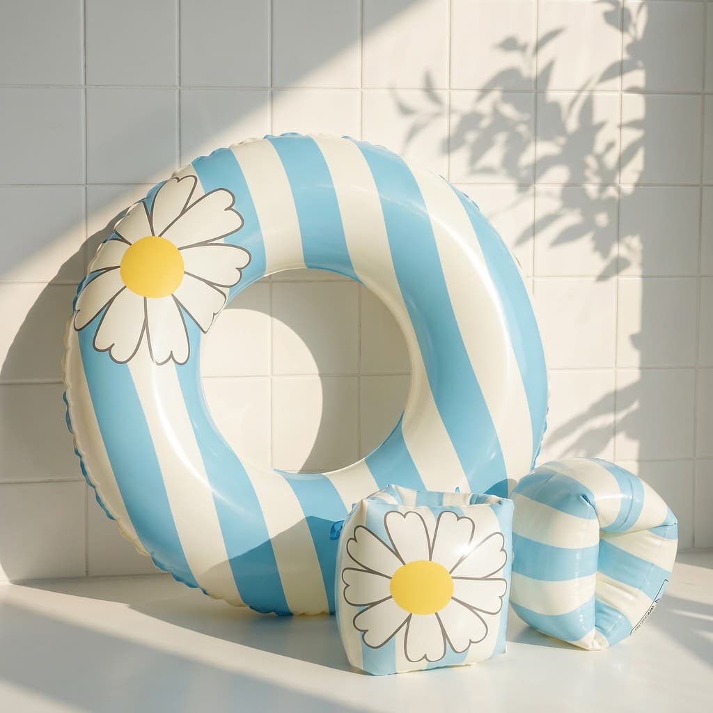 Anel de natação crianças listrado adulto engrossado Anti-capotamento brinquedo de água piscina Lifebuoy pvc inflável axi