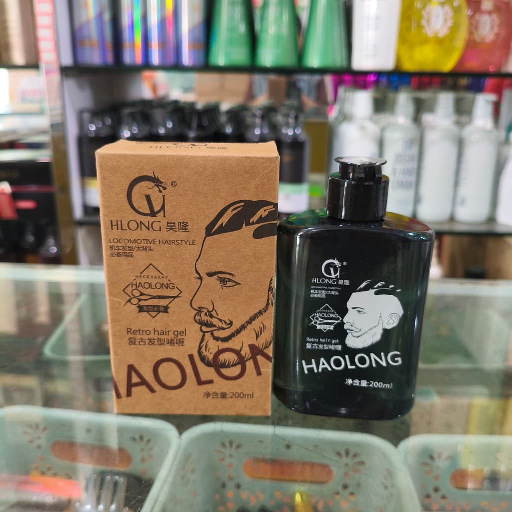 Haolong Retro óleo cabeça Gel creme estilo masculino hidratante spray de cabelo penteado volta estilo ferramenta útil ba