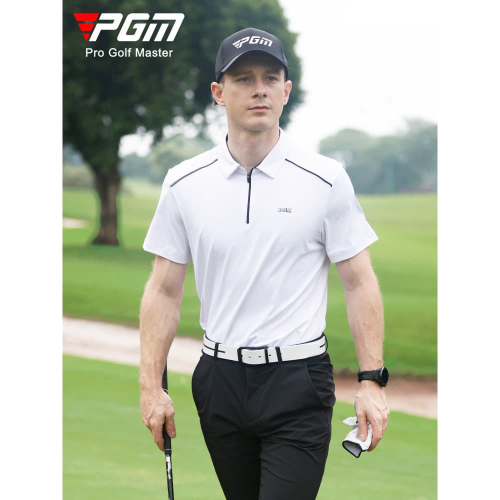 PGM Roupas de Golfe Camiseta Masculina de Manga Curta Verão Respirável Roupas Masculinas Transpiração Camisa polo Antiba