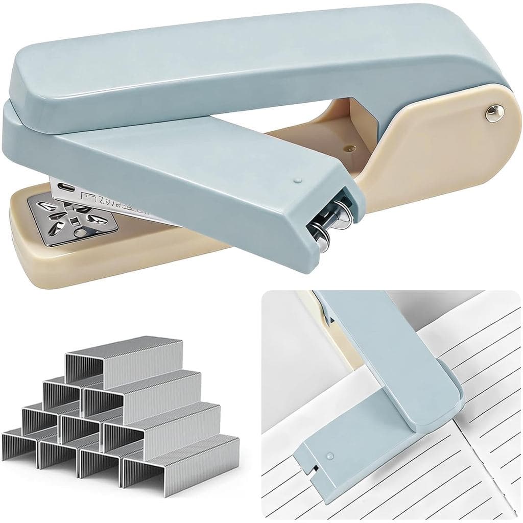 360 °   Grampeador de Mesa Giratório com 1000 Grampos Padrão de 1", Grampeador de Braço Oscilante de Alta Resistência co