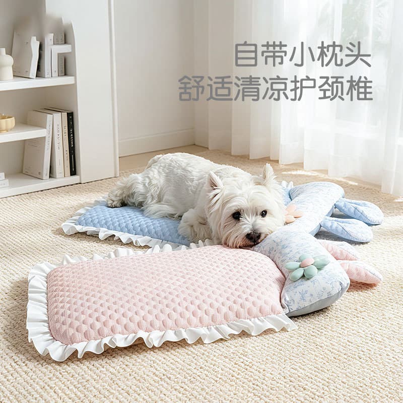 West Highland White Terrier dedicado canil cão deitado almofada legal almofada de dormir verão pequeno cão suprimentos D