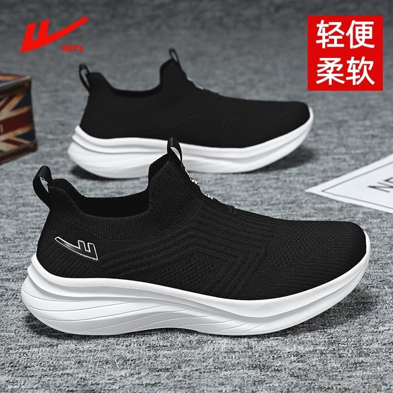 Puxar para trás sapatos para idosos sapatos masculinos verão pai sapatos Pedal sola macia de meia-idade idosos sapatos e