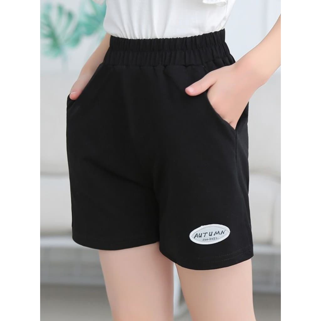 Algodão puro meninas shorts esportivos verão novo estilo médio grande crianças exterior Wear moda shorts All-Match solto