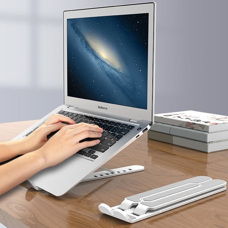 Suporte dobrável ajustável para Notebook, suporte antiderrapante para computador, escritório, portátil, armazenamento Ve