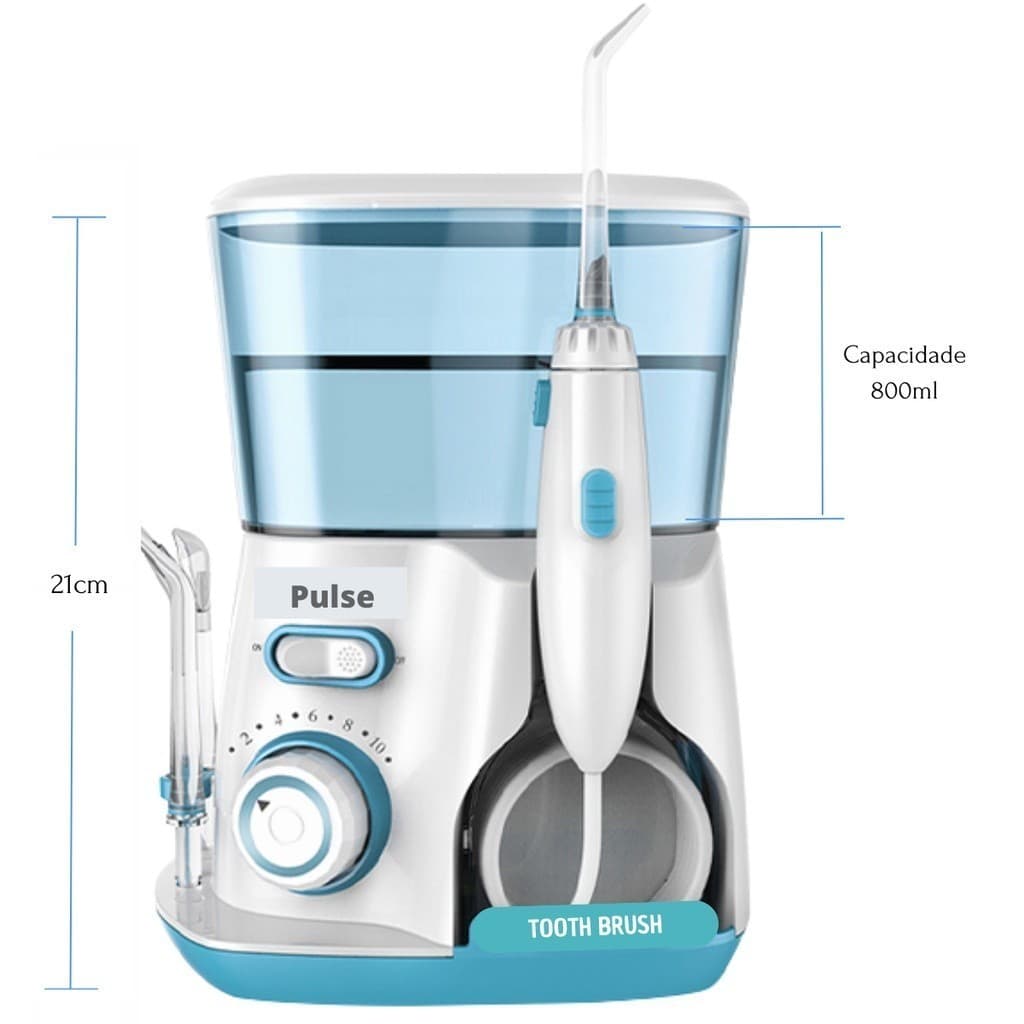 Irrigador Oral V300 Com Tanque De 800ml , Pacote 10 , 5 Bicos , Limpeza E Higiênica