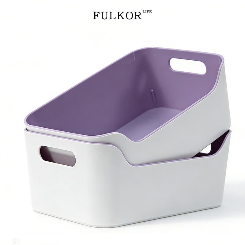 Cesta de armazenamento de plástico doméstico sala estar brinquedos Desktop lanches diversos armazenamento organizador ca