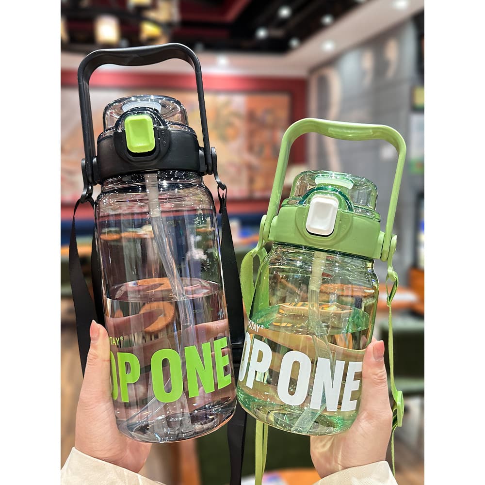 Copo duplo para beber feminino, grande capacidade, verão, balança portátil, esportes, copo de água, novo estilo, estudan