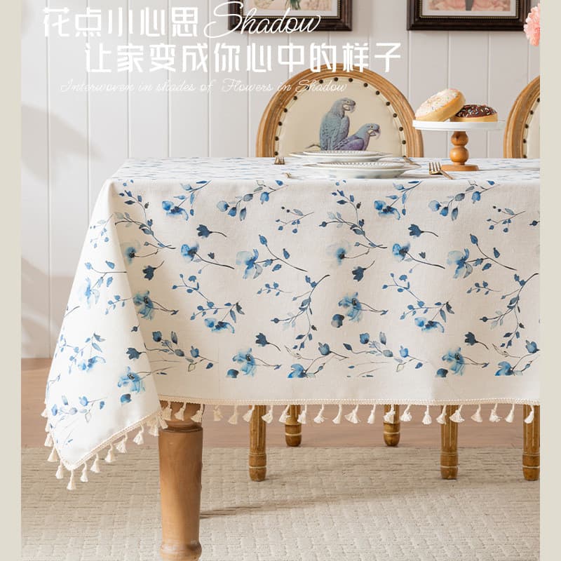 Toalha de mesa Pastoral francesa, à prova d'água, à prova de óleo, descartável, leve, luxo, alta qualidade, mesa de café