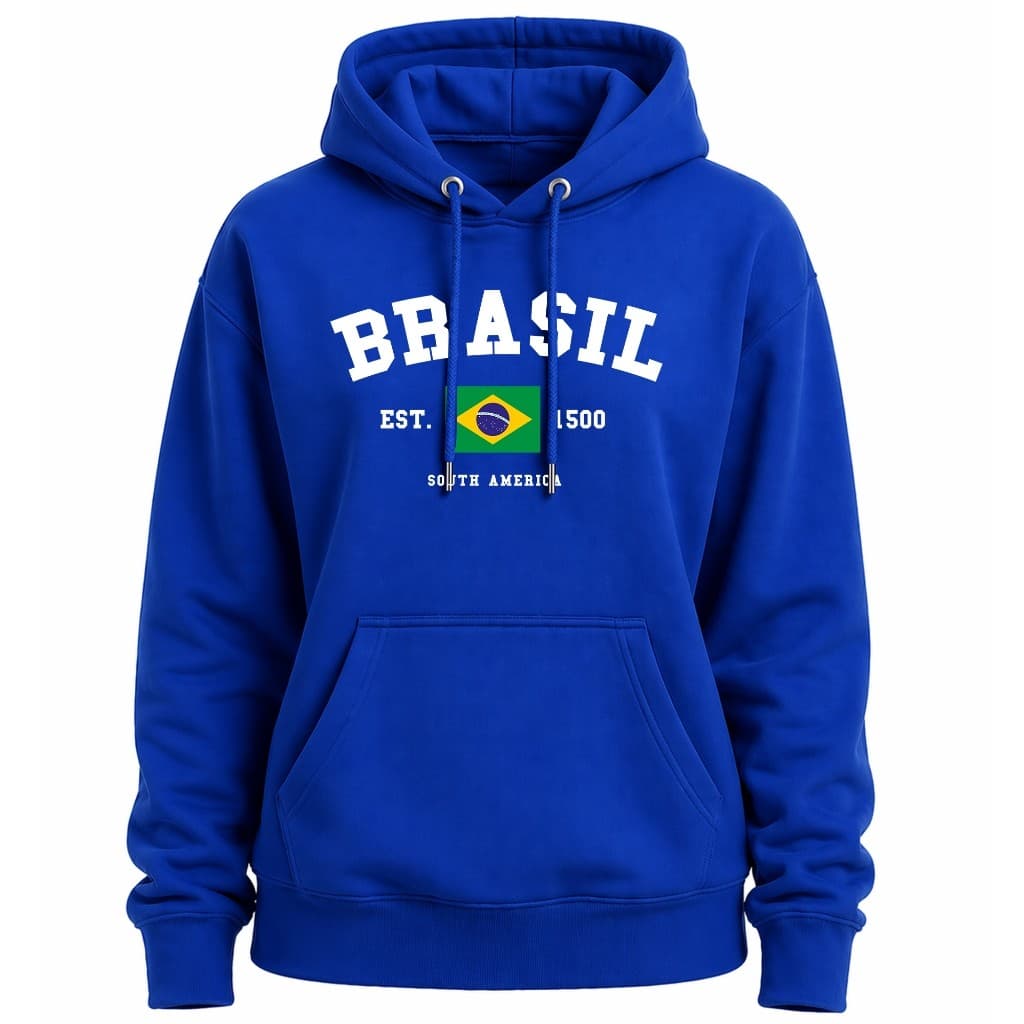 Moletom Canguru Seleção Flanelado Feminino Brasil South America Quentinha Copa Do Mundo Copa 2026