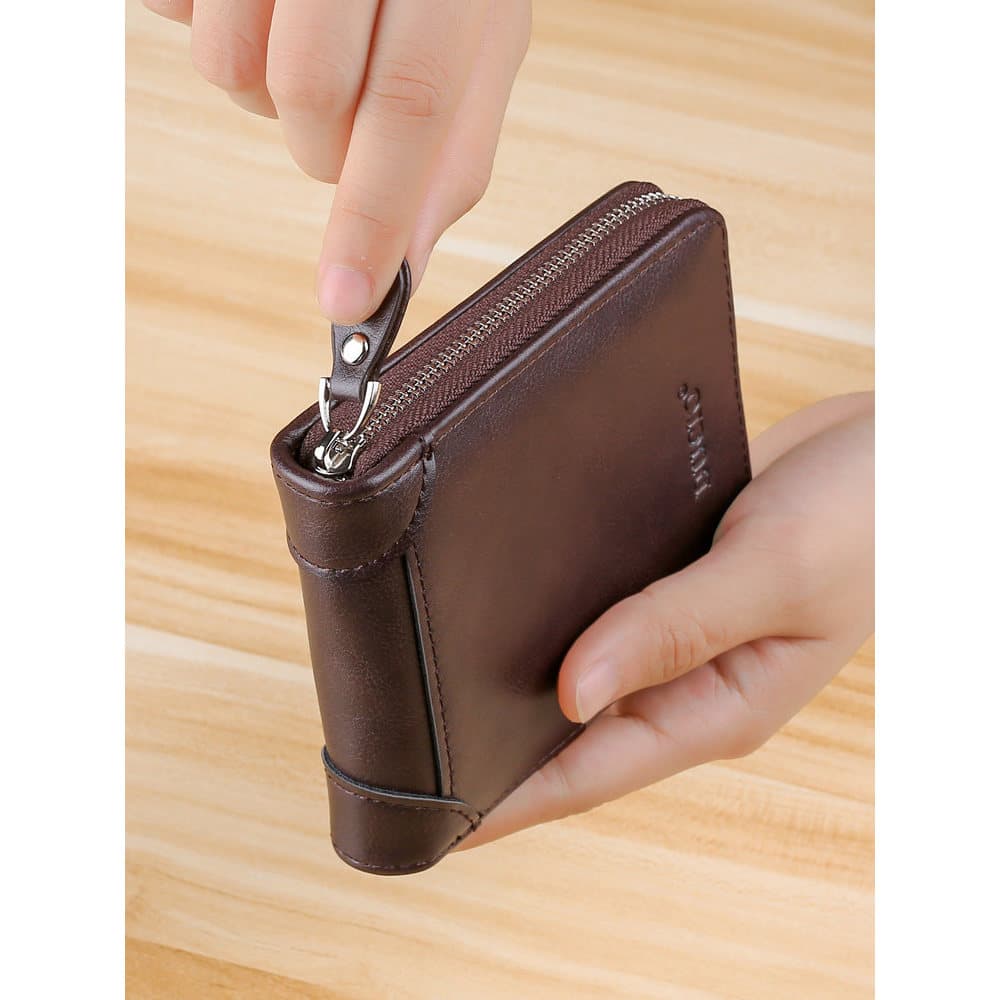 carteira masculina com ziper carteira masculina Carteira feminina com zíper curto carteira de estudante adolescente