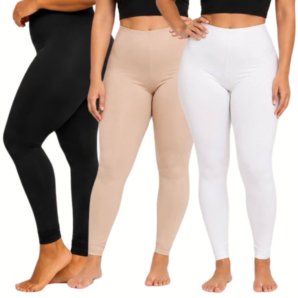 KIT 3 Calça Anágua Segunda Pele Para o Frio Não Marca Evita Atrito