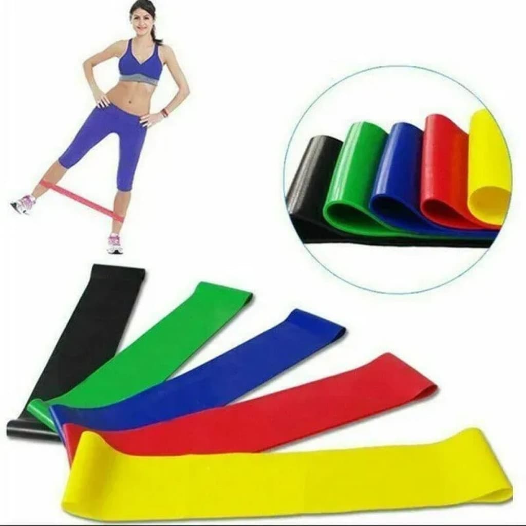 Kit 5 Faixas Elásticas Para Exercicio