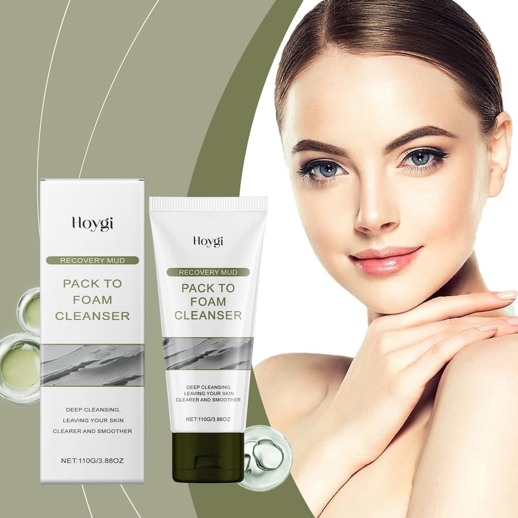 Hoygi máscara de lama de limpeza reafirmante, ingredientes suaves, hidratante, limpeza Facial da pele, esfoliante, másca