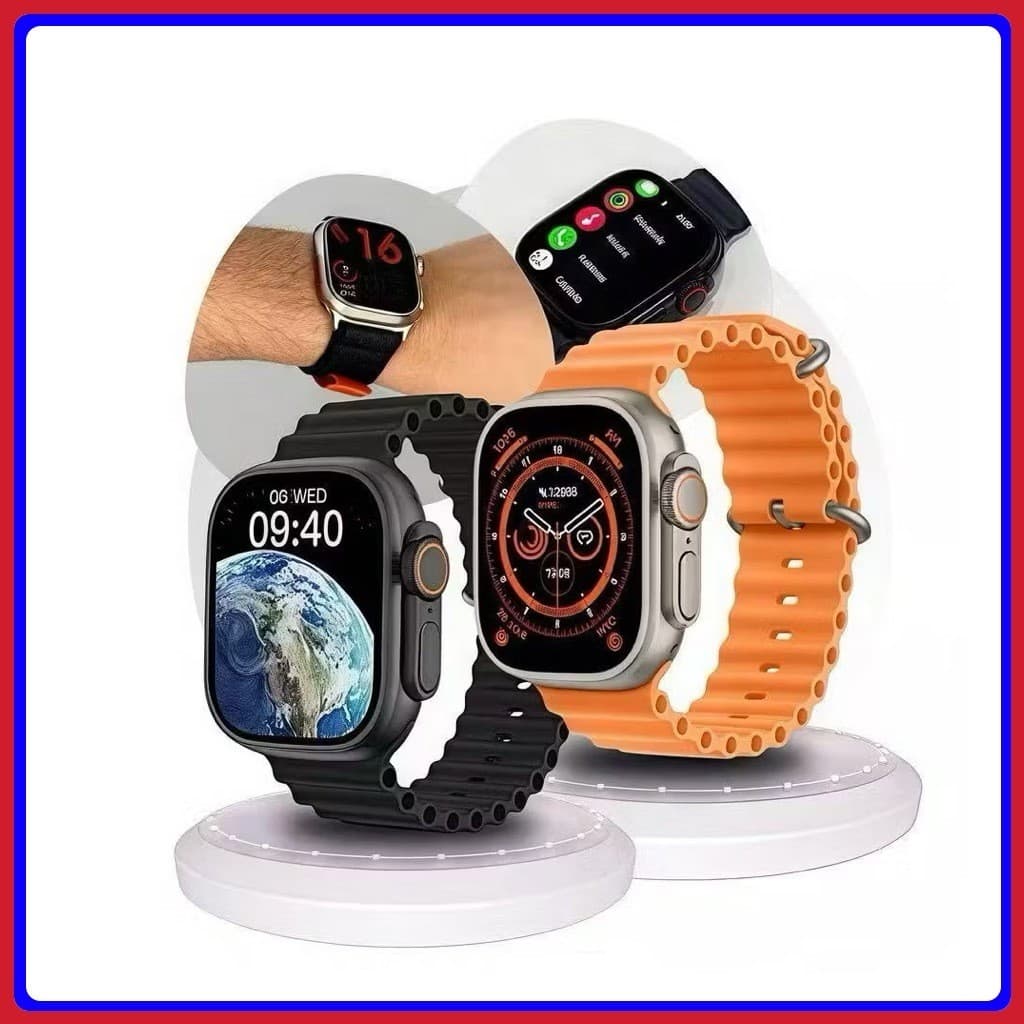 Relógio Smartwatch Esportivo Sem Fio À Prova D'água T800 Ultra2 Com Duas Pulseira