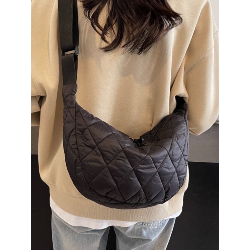 2026 outono inverno novo estilo na moda leve losango algodão roupas saco feminino alças largas moda All-Match Commuter o