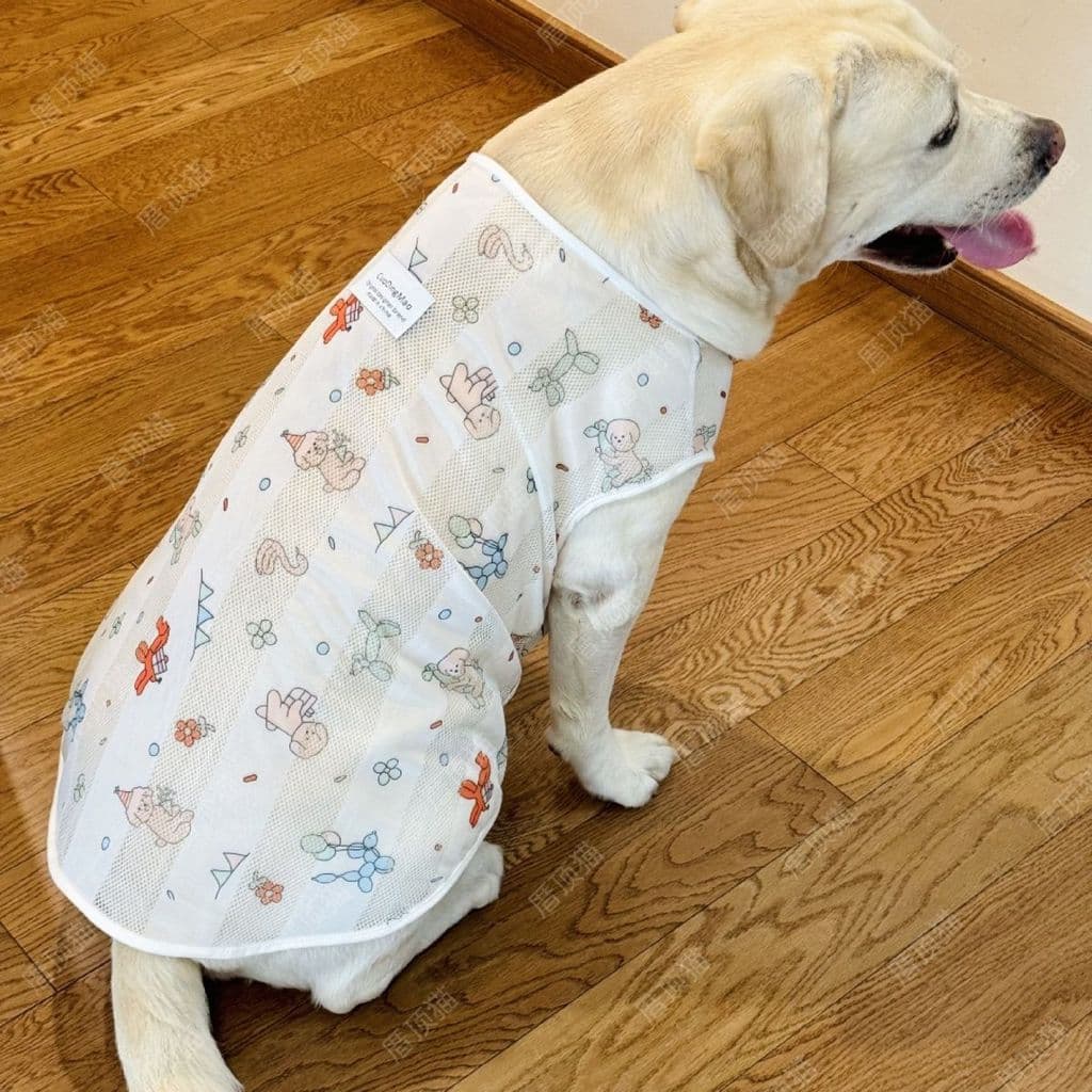 2025 novo estilo roupas para cães grande verão roupas de malha fina Labrador Golden Retriever cão grande Anti-fiapos pro