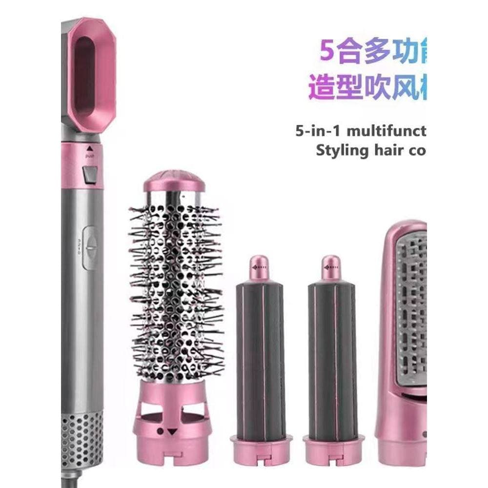 Huaqiang norte curling ferro cinco-em-um 4mm curling ferro secador de cabelo multifuncional secador de cabelo pente cabe