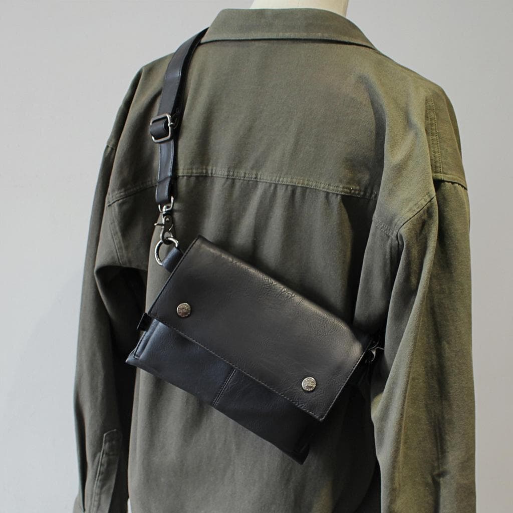Threebox Street Wear bolsa masculina japonesa de ombro Casual bolsa mensageiro de couro macio bolsa mensageiro Diagonal