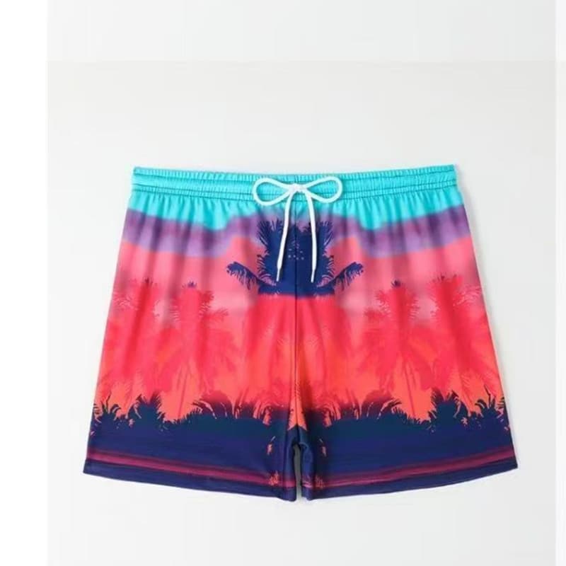 2026 novo estilo calções de banho masculinos Boxer High-End primavera quente férias treinamento maiô masculino grande