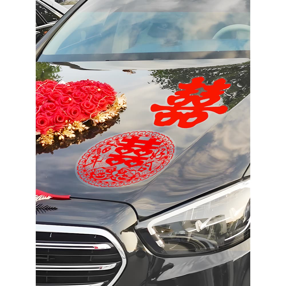 Adesivos de palavras de casamento Carro de casamento Adesivos de palavras felizes Casamento Casamento Celebração de casa