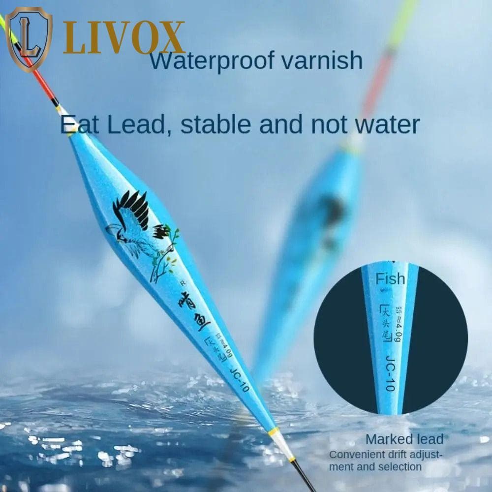 Bóia Vertical LIVOX , Flutuador De Pesca Nano De Flutuabilidade Grande Composta , Bobber Atraente De Plástico Durável