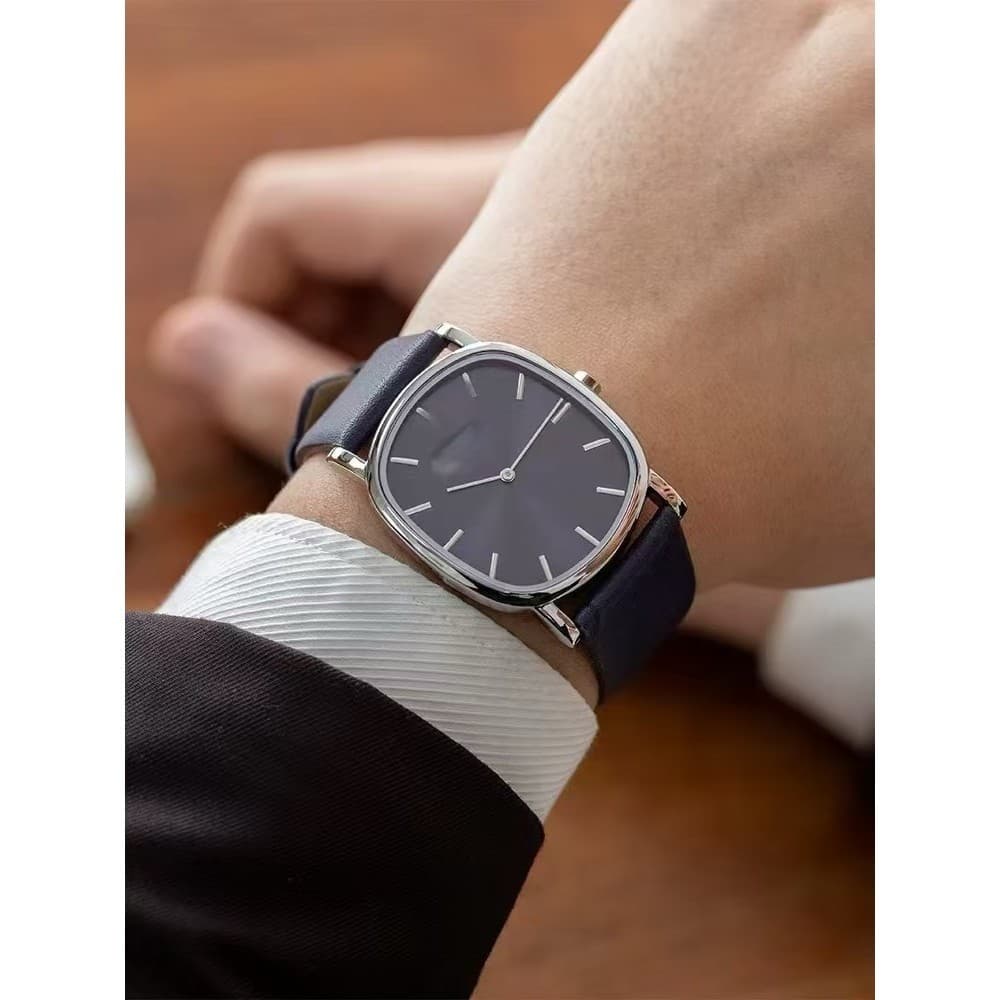 CA-S1O Relógio masculino de quartzo Oval tendência empresarial (sem caixa) 555