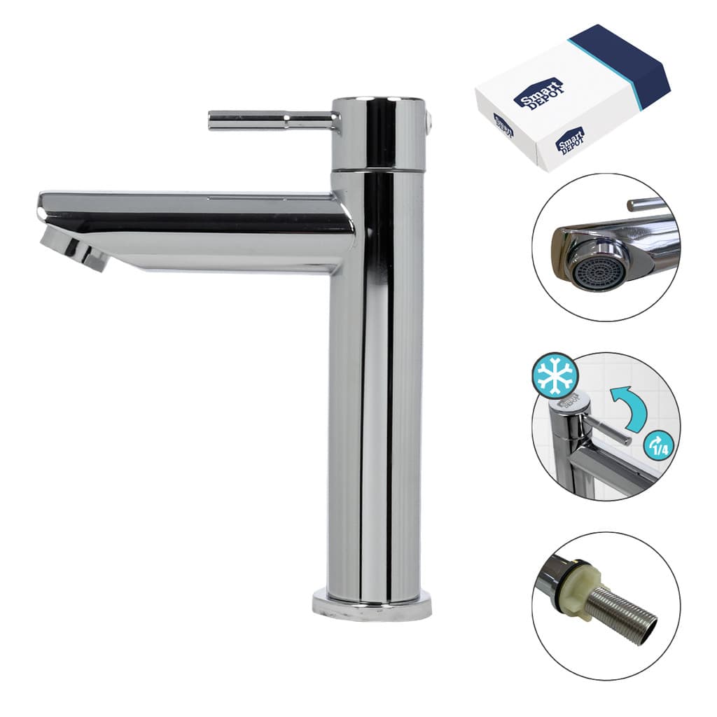 Torneira Banheiro Metal SLIM CROMADO Baixa Smart DEPOT