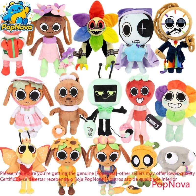 Alta Qualidade Dandy's World Plush Dyle Bassie Astro Brinquedo De Pelúcia Confortável Pebble Vee Sprout Boneca Para Cole