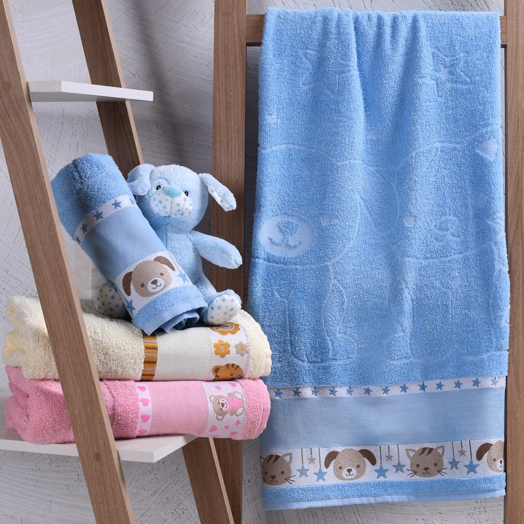 Toalhas de Banho Kids Infantil Para Bordar Ponto Cruz 100% Algodão
