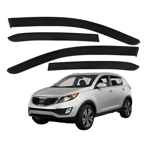 Calha De Chuva Acrilica Fumê Sportage 2011 A 2015 4 Portas