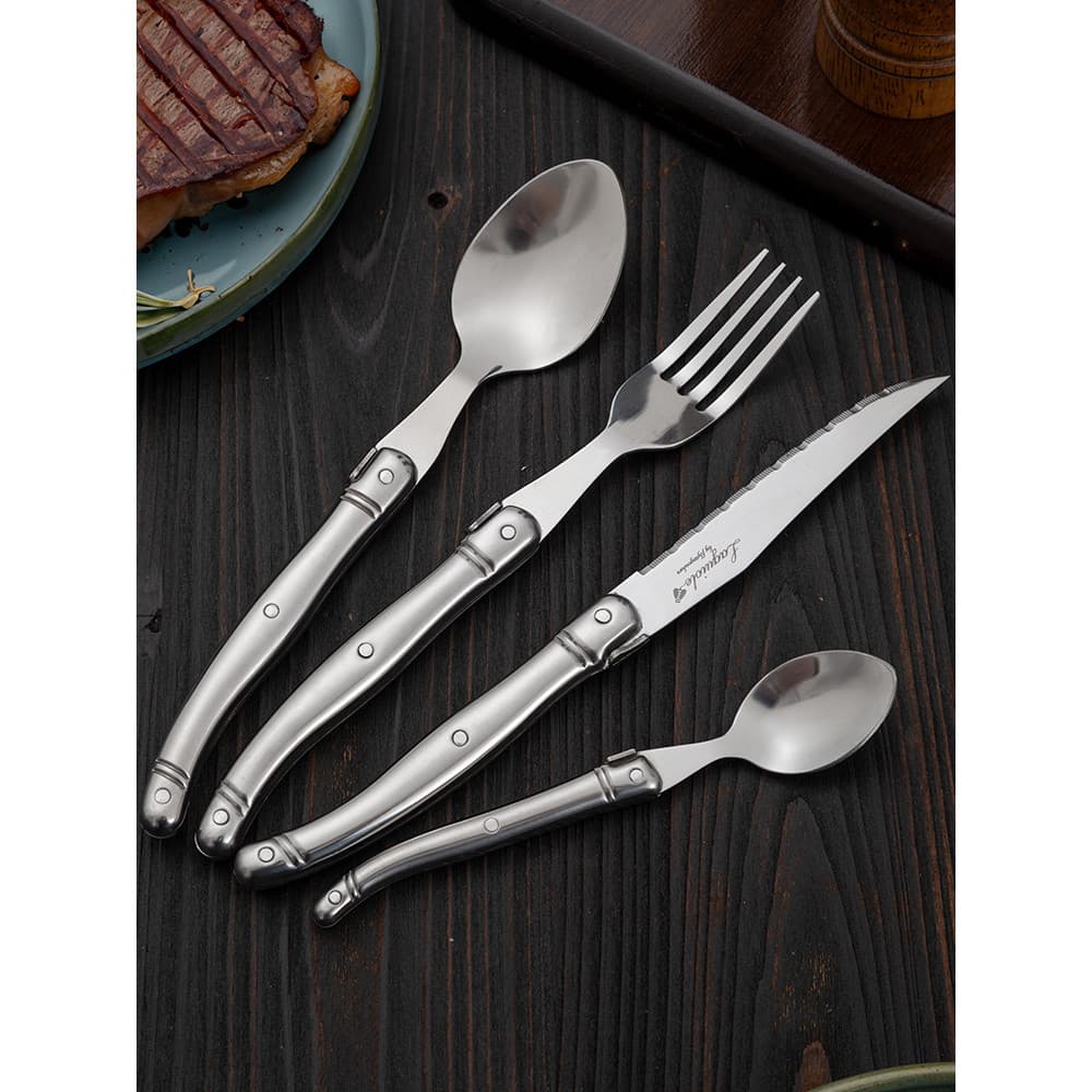 Talheres de aço inoxidável bife talheres talheres colher bife talheres comida ocidental conjunto nós
