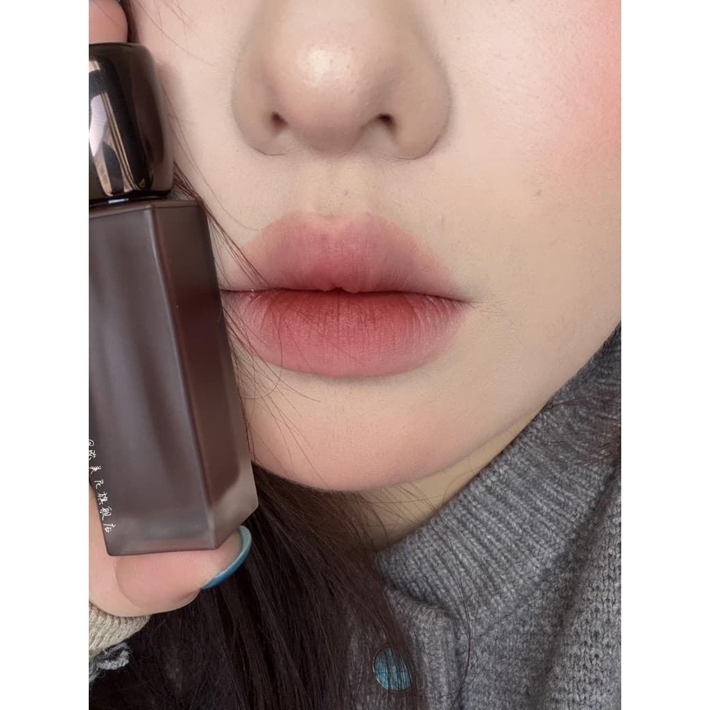 Top labial seco para pele amarela vermelho marrom fácil de levar!Marshmallow Lip Glaze Batom Branco Fosco Lama Sensação