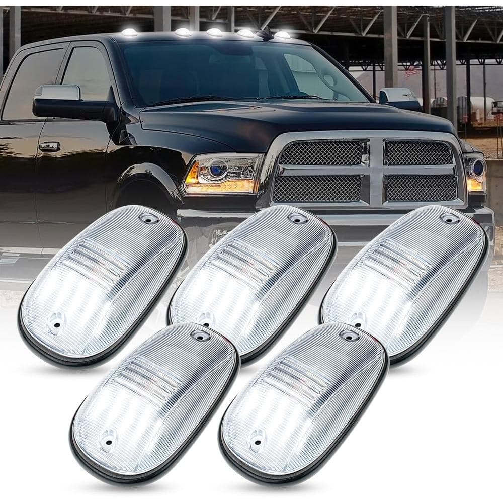 5PCS Luzes de Marcação LED para Teto de Cabine para Dodge Ram 1500 2500 3500 de 2003-2018 / Ram 4500 5500 de 2011-2018,